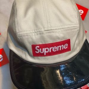Vintage Supreme patient leather brim cap- Pristine
